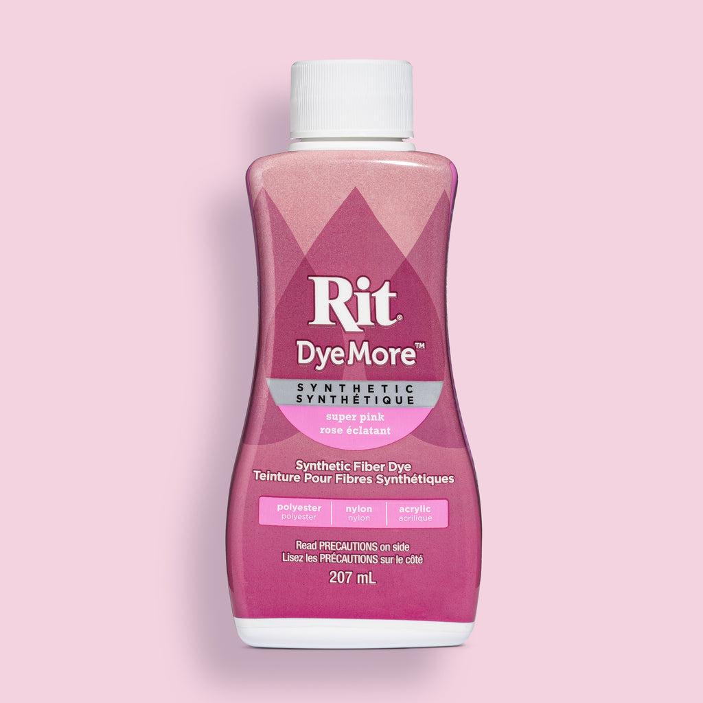 Rit DyeMore Liquid Dye for Synthetic Fibers - Super Pink - 207 ml (7 o –  Rit Dye Canada